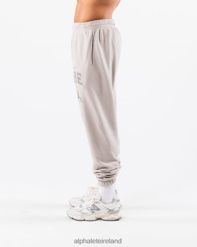 Clothing IE Alphalete Unisex Earth Dye Graphic Jogger Silver Grey 2L4400455 - Image 4