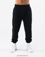 Clothing IE Alphalete Unisex Earth Dye Natural Jogger Black 2L4400463