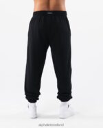 Clothing IE Alphalete Unisex Earth Dye Natural Jogger Black 2L4400463 - Image 3