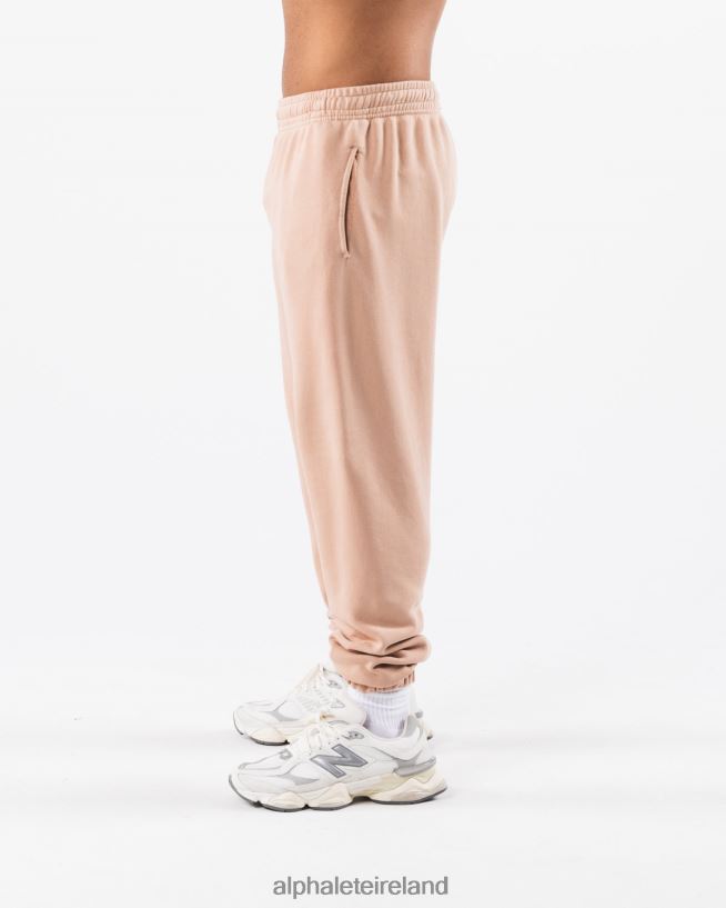 Clothing IE Alphalete Unisex Earth Dye Natural Jogger Ochre Brown 2L4400461 - Image 4