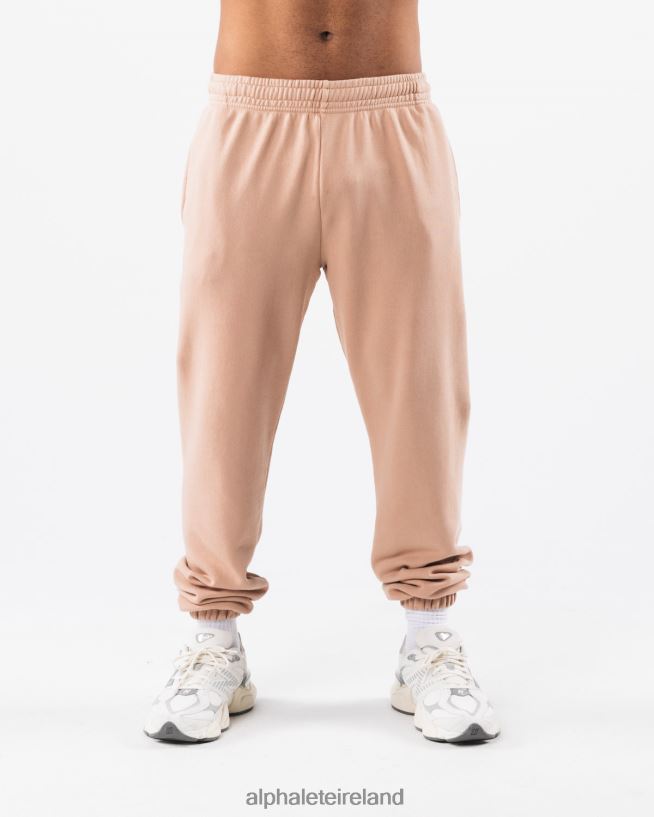 Clothing IE Alphalete Unisex Earth Dye Natural Jogger Ochre Brown 2L4400461 - Image 1