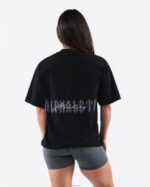 Clothing IE Alphalete Unisex Ghost Tee Black 2L4400180 - Image 2