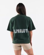 Clothing IE Alphalete Unisex Ghost Tee Ivy Green 2L4400179 - Image 4