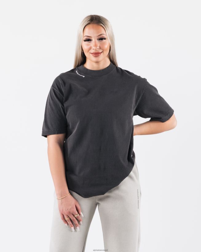 Clothing IE Alphalete Unisex Gradient LDB Tee Vintage Black 2L4400197 - Image 3