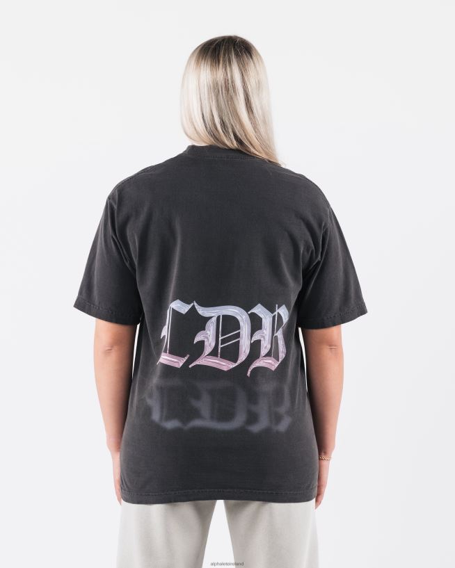 Clothing IE Alphalete Unisex Gradient LDB Tee Vintage Black 2L4400197 - Image 5
