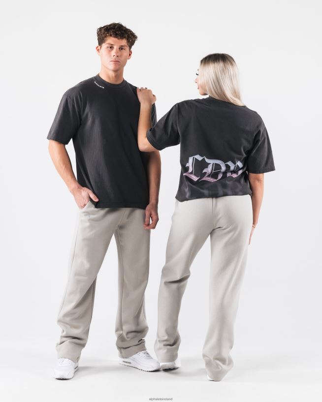Clothing IE Alphalete Unisex Gradient LDB Tee Vintage Black 2L4400197 - Image 1