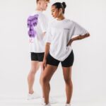 Clothing IE Alphalete Unisex Graffiti Tee White 2L4400219