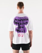 Clothing IE Alphalete Unisex Graffiti Tee White 2L4400219 - Image 3