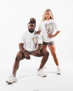 Clothing IE Alphalete Unisex Heatmap Tee White 2L4400213