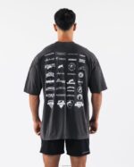 Clothing IE Alphalete Unisex Heritage Tee Vintage Black 2L4400182 - Image 2