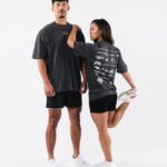 Clothing IE Alphalete Unisex Heritage Tee Vintage Black 2L4400182