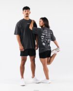 Clothing IE Alphalete Unisex Heritage Tee Vintage Black 2L4400182