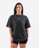 Clothing IE Alphalete Unisex Heritage Tee Vintage Black 2L4400182 - Image 3