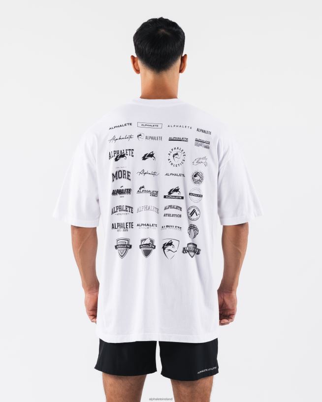 Clothing IE Alphalete Unisex Heritage Tee White 2L4400181 - Image 5