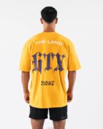 Clothing IE Alphalete Unisex HTX Tee Gold Yellow 2L4400183 - Image 2
