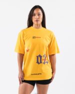 Clothing IE Alphalete Unisex HTX Tee Gold Yellow 2L4400183 - Image 3