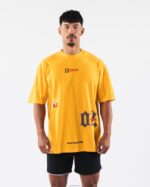 Clothing IE Alphalete Unisex HTX Tee Gold Yellow 2L4400183 - Image 5