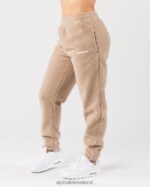 Clothing IE Alphalete Unisex King Jogger Linen Brown 2L4400482 - Image 3