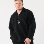Clothing IE Alphalete Unisex King Quarter Zip Black 2L4400487