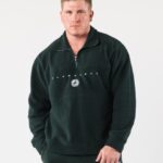 Clothing IE Alphalete Unisex King Quarter Zip Evergreen Green 2L4400485