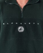 Clothing IE Alphalete Unisex King Quarter Zip Evergreen Green 2L4400485 - Image 5