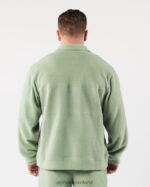 Clothing IE Alphalete Unisex King Quarter Zip Sage Green 2L4400483 - Image 4