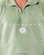 Clothing IE Alphalete Unisex King Quarter Zip Sage Green 2L4400483 - Image 5