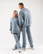 Clothing IE Alphalete Unisex Origin Crewneck Iceberg Blue 2L4400266 - Image 2