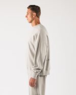 Clothing IE Alphalete Unisex Origin Crewneck Overcast Grey 2L4400263 - Image 3
