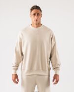 Clothing IE Alphalete Unisex Origin Crewneck Sea Salt Brown 2L4400264
