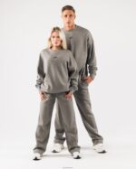 Clothing IE Alphalete Unisex Origin Crewneck Sterling Grey 2L4400268 - Image 2