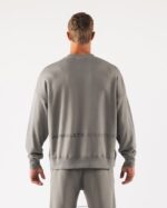 Clothing IE Alphalete Unisex Origin Crewneck Sterling Grey 2L4400268 - Image 4