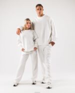 Clothing IE Alphalete Unisex Origin Crewneck White 2L4400262 - Image 2