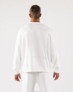 Clothing IE Alphalete Unisex Origin Crewneck White 2L4400262 - Image 4