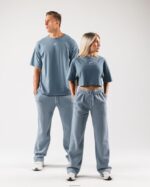 Clothing IE Alphalete Unisex Origin Pant Iceberg Blue 2L4400451 - Image 2