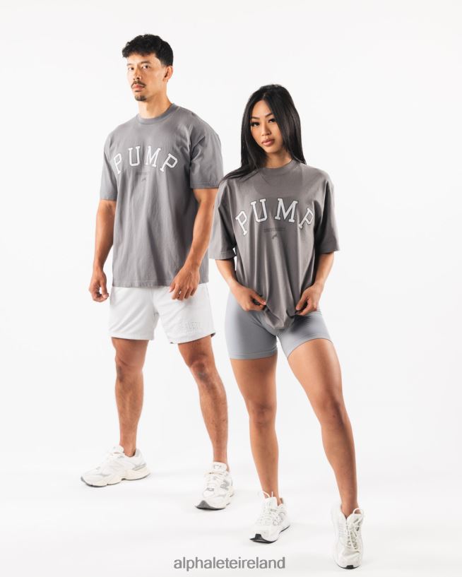 clothing_ie_alphalete_unisex_pump_university_tee_charcoal_grey_2l4400229.jpg Clothing IE Alphalete Unisex Pump University Tee Charcoal Grey 2L4400229 - Image 1
