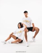 Clothing IE Alphalete Unisex Pump University Tee White 2L4400228