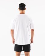 Clothing IE Alphalete Unisex Pump University Tee White 2L4400228 - Image 4
