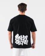 Clothing IE Alphalete Unisex Radial Blur Tee Black 2L4400196 - Image 4