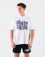 Clothing IE Alphalete Unisex Radial Blur Tee White 2L4400195 - Image 2