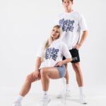 Clothing IE Alphalete Unisex Radial Blur Tee White 2L4400195