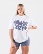 Clothing IE Alphalete Unisex Radial Blur Tee White 2L4400195 - Image 3