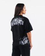Clothing IE Alphalete Unisex Smoke Tee Black 2L4400185 - Image 4