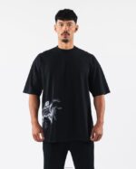 Clothing IE Alphalete Unisex Smoke Tee Black 2L4400185 - Image 5