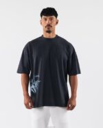 Clothing IE Alphalete Unisex Smoke Tee Dolphin Blue 2L4400184 - Image 3