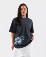 Clothing IE Alphalete Unisex Smoke Tee Dolphin Blue 2L4400184 - Image 5
