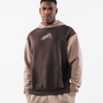 Clothing IE Alphalete Unisex Stencil Hoodie Cashmere Brown 2L4400271