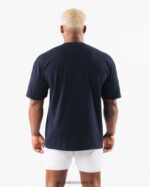 Clothing IE Alphalete Unisex Texas Tee Navy Blue 2L4400230 - Image 5