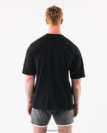 Clothing IE Alphalete Unisex Varsity Tee Black 2L4400218 - Image 4