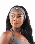 Clothing IE Alphalete Unisex Wolf Head Airtech Headband Dusty Concrete Grey 2L4400476 - Image 3